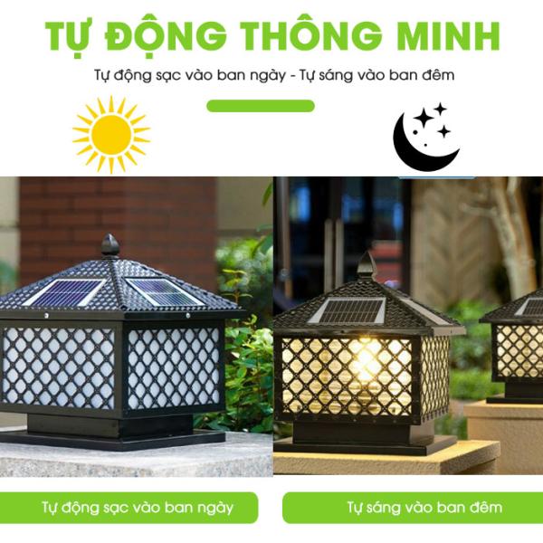 ĐÈN TRỤ CỔNG 3 CHẾ ĐỘ MÀU SIZE 25CM
