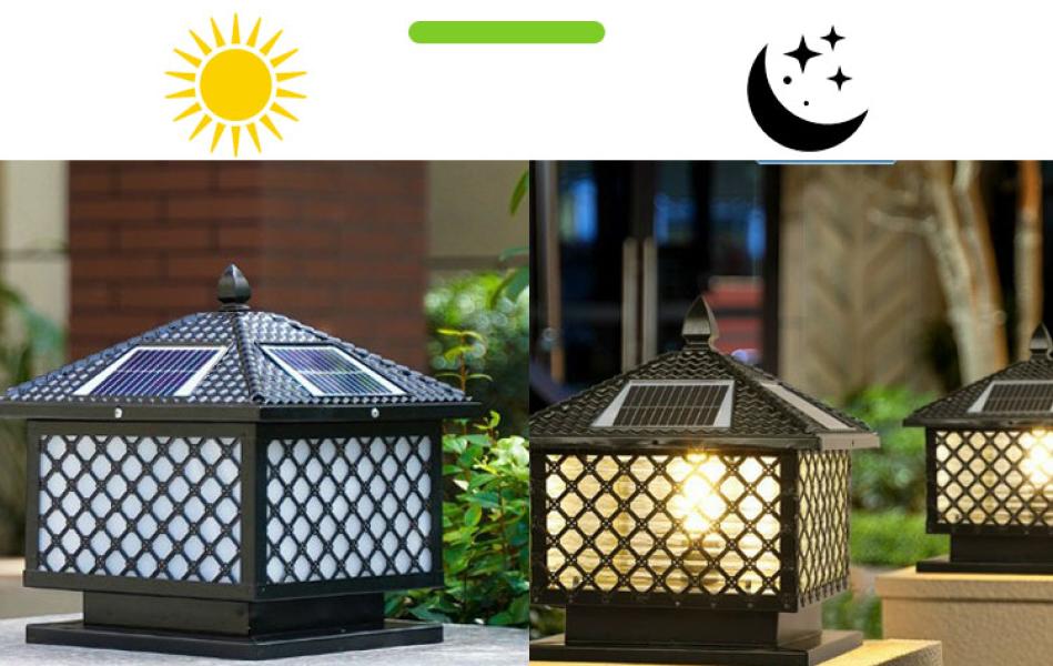 ĐÈN TRỤ CỔNG 3 CHẾ ĐỘ MÀU SIZE 25CM