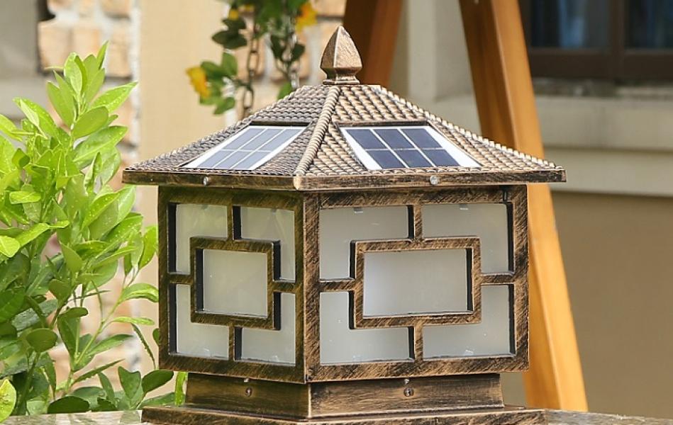 ĐÈN TRỤ CỔNG 3 CHẾ ĐỘ MÀU SIZE 40CM